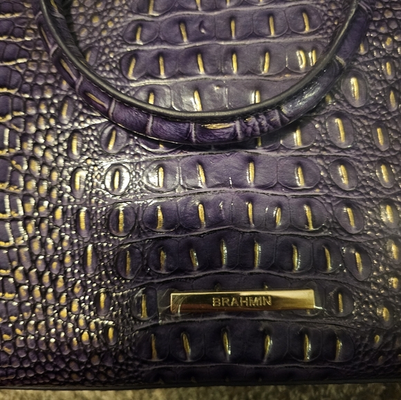 BRAHMIN- Duxbury Satchel Autumn Solid Mini Melbourne- Genuine Leather - Picture 13 of 13